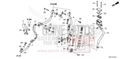 REAR BRAKE MASTER CYLINDER CB650RAN de 2022